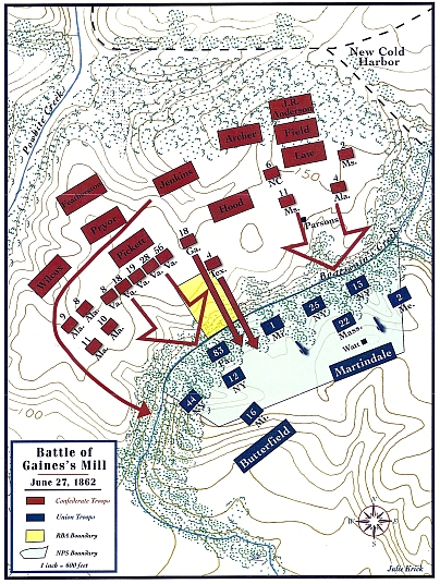 gaines mill map